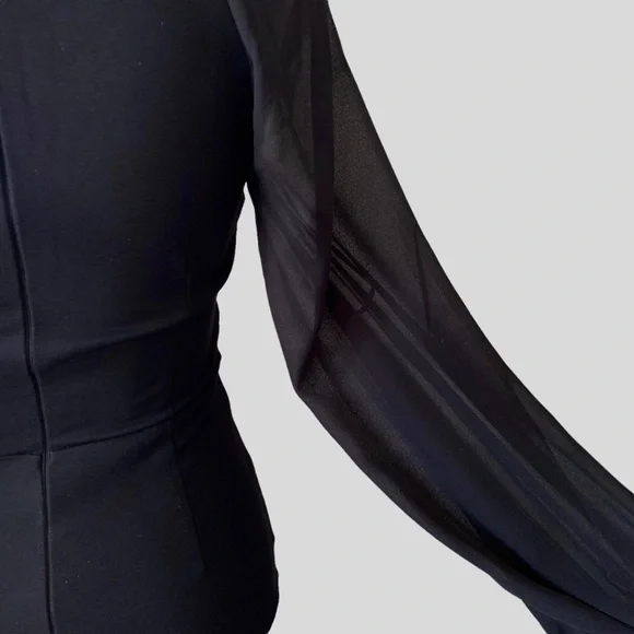 REVOLVE BY THE WAY BLACK LONG SLEEVES CORSET MINI DRESS - Picture 12 of 16